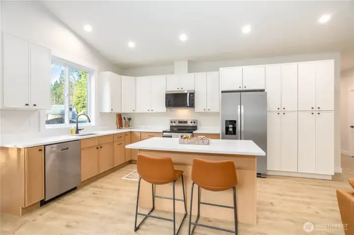 Kitchen w/ Custom Cabinetry