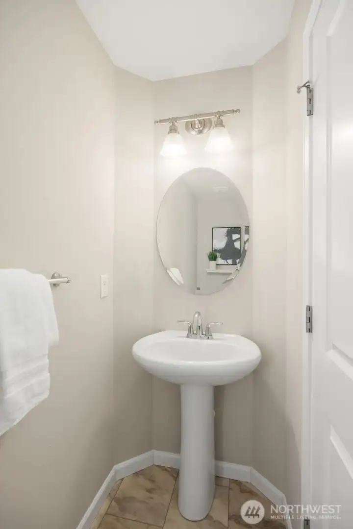 Powder bathroom on the main floor