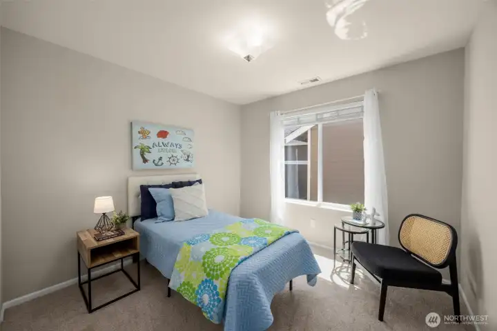 One of the spacious four bedroom upstrairs