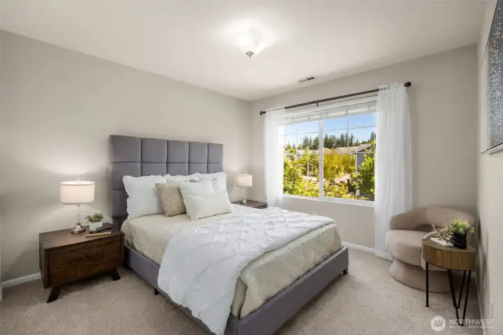 One of the spacious four bedroom upstrairs