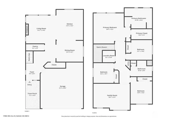 Complete floor plan of the house