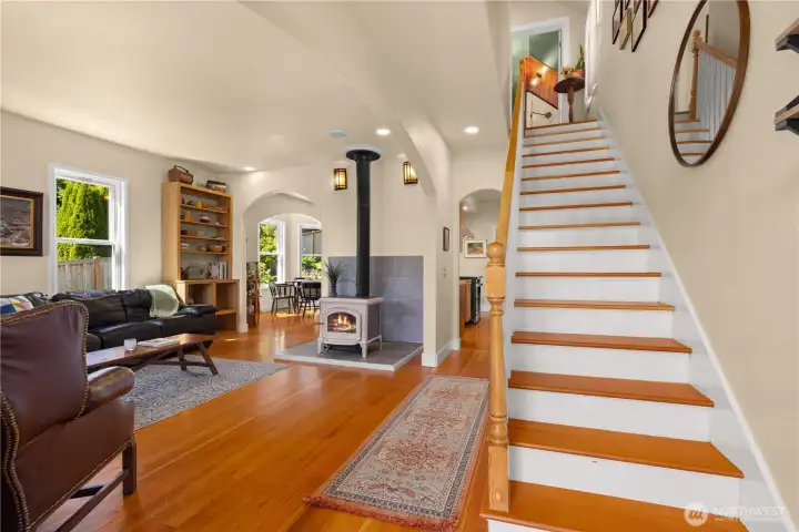 You're greeted with a generous open floor plan and ample natural light throughout.
