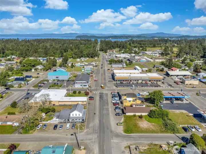 The lot's central location makes it well-suited for a variety of commercial uses, subject to buyer verification with Pacific County.