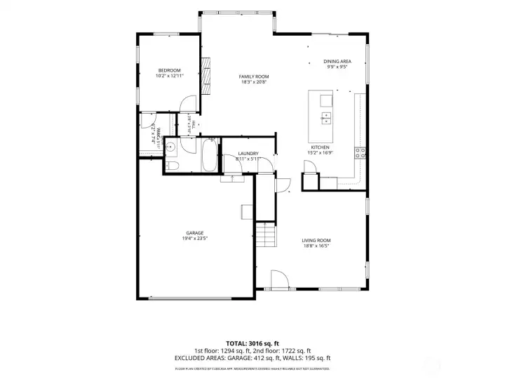 Main level floorplan