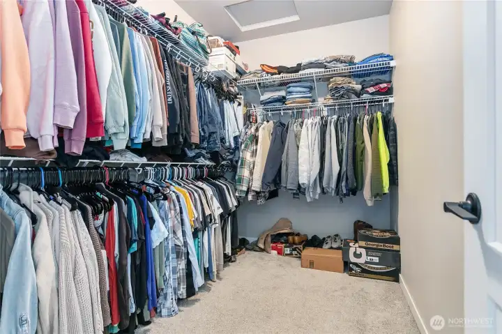 Large primary closet
