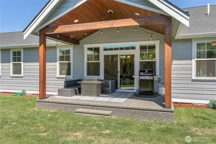 Enjoy the covered patio
