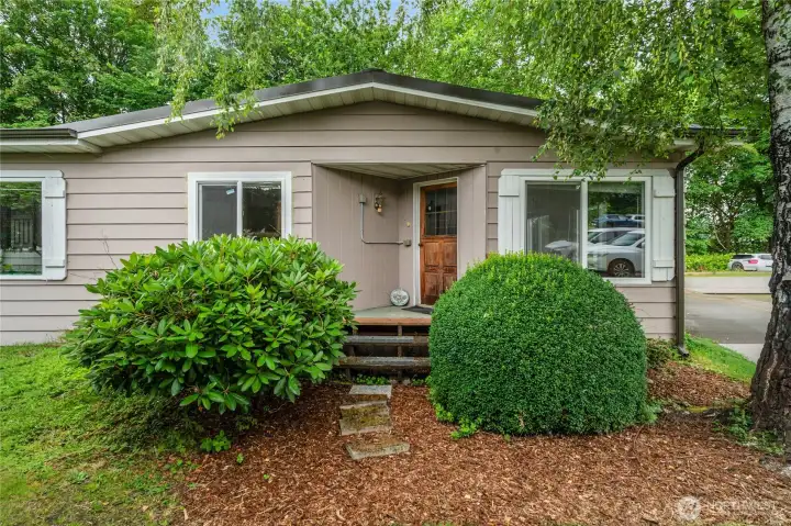 East side of home