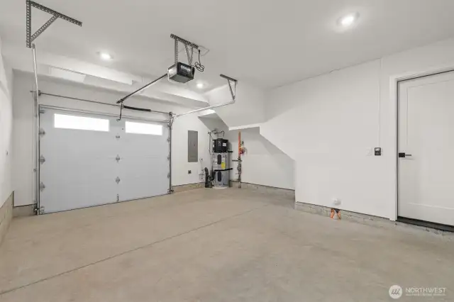 spacious garage