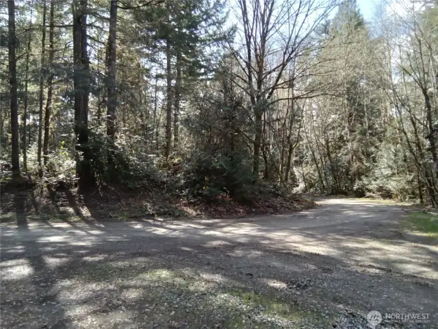 From across the streel looking at Corner of E Murray Rd N and E Frontier Rd