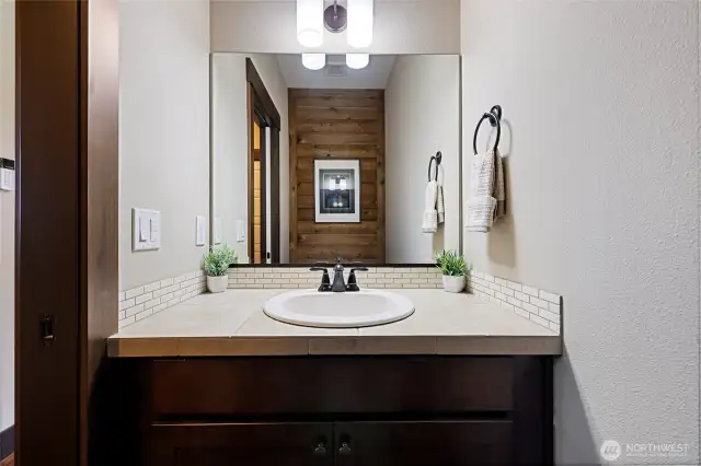Convenient half bathroom located on the main floor.