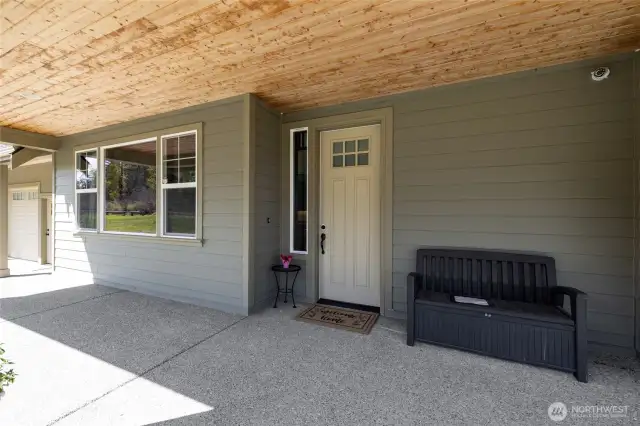 A charming covered front porch creates a warm welcome for you and your guests.