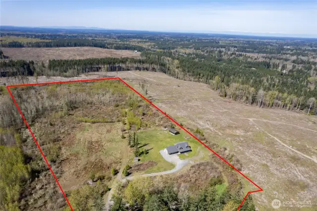 Wide open spaces allow endless possibilities for outdoor fun or future development. Ideal space for raising animals, hosting guests, or simply enjoying nature.