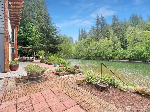 TOUTLE RIVER VIEW FROM BRICK COVERED PATIO
