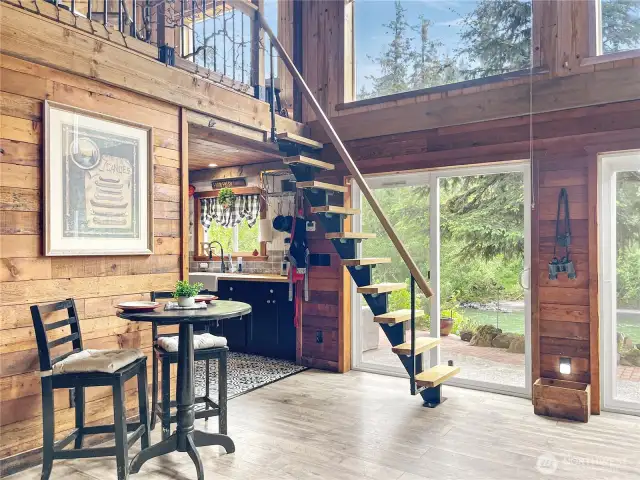 STAIRS TO LOFT OFFICE/GUEST ROOM