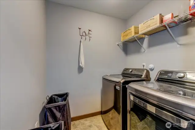 Conveniently located upstairs near the bedrooms.