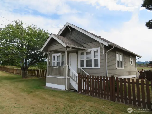 Great fencing throughout the 5 acres.  Home is in good conditions and sturdy on a good foundation. Great character!