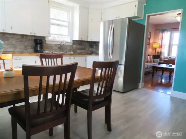 Kitchen with eating space.