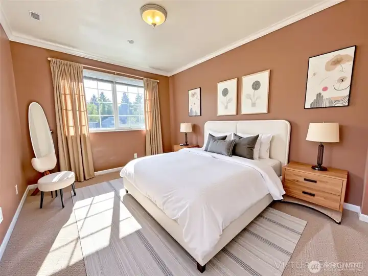 Bedroom #2 virtually staged