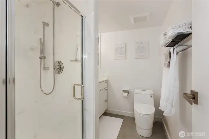 Upgraded and recently remodeled primary bath