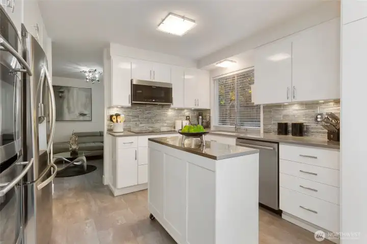 Recently remodeled kitchen just gleams