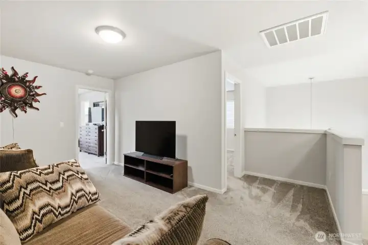 Loft perfect for extra living area/game rom/bonus room