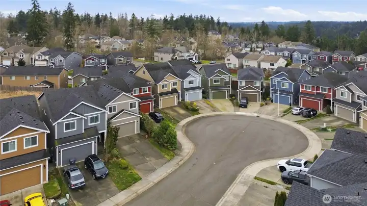 Located in a gated community on a private cul-de-sac