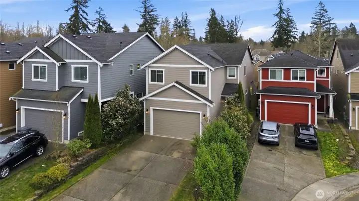 The way these houses sit make your home feel very private