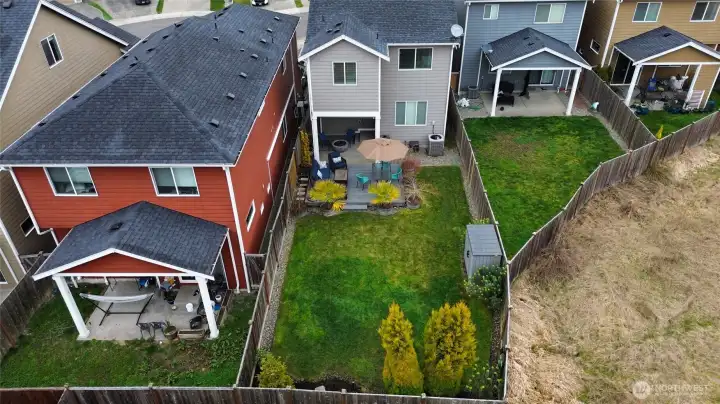 Home backs up to green belt