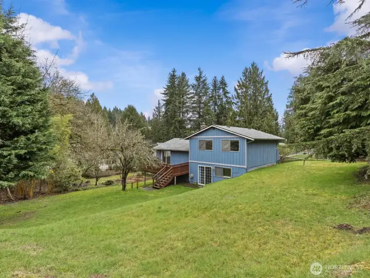 There's so much space in the backyard for an outbuilding or maybe even an DADU.