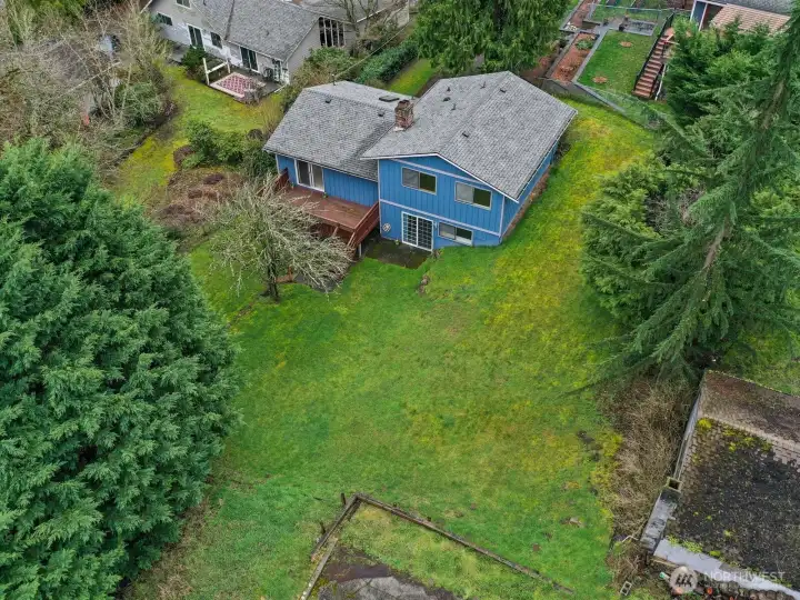 The back of the lot is adjacent to another street for additional access.