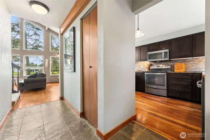 Open concept with defined spaces