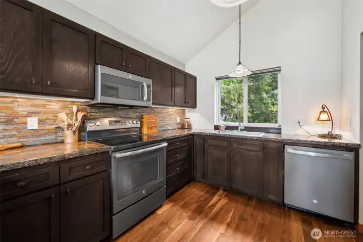 Updated kitchen with plenty of storage