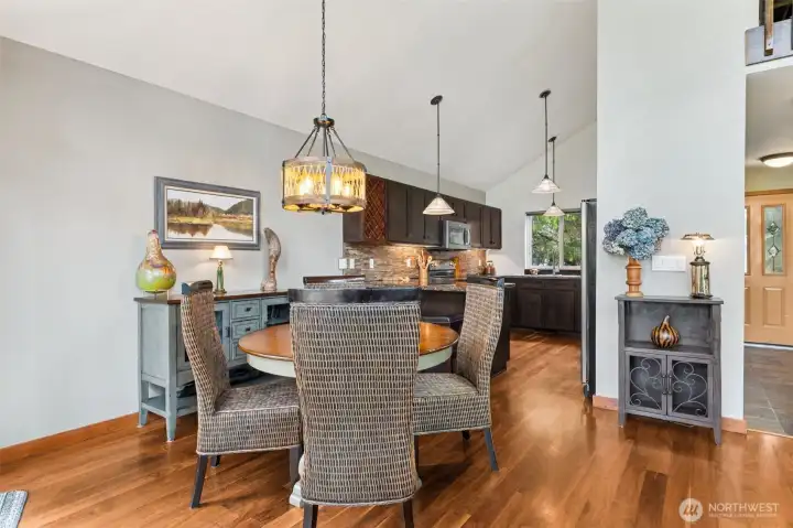 Dining space off kitchen