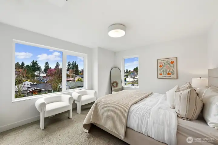 2 of 3 upstairs bedrooms.