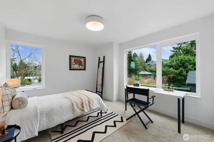 3 of 3 upstairs bedrooms - with a walk-in closet.