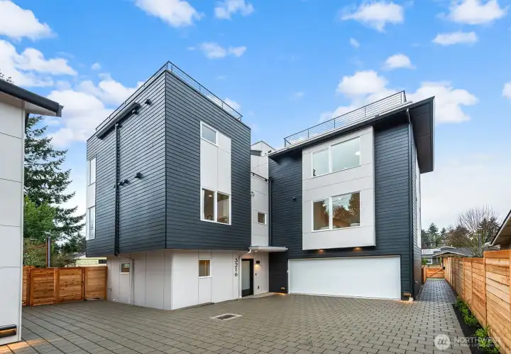 Coveted 2-car garage with alley access.