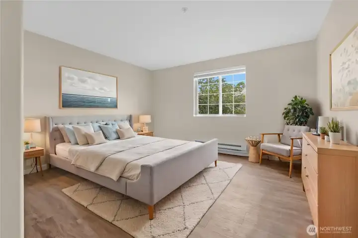 Bedroom #1 - Virtually staged