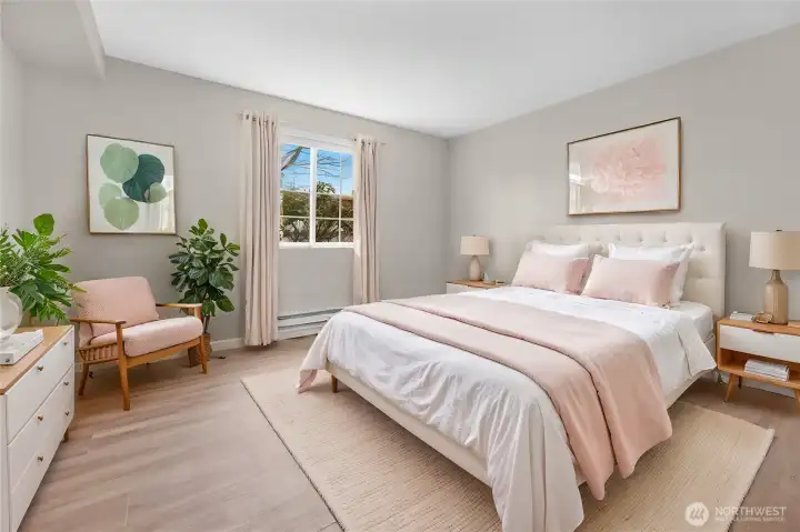 Bedroom #2 - Virtually staged