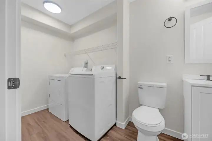 Full bathroom #1 & Launddry