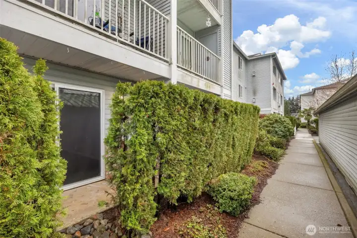 Back patio exterior shot