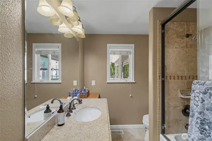 Full bath by bedrooms