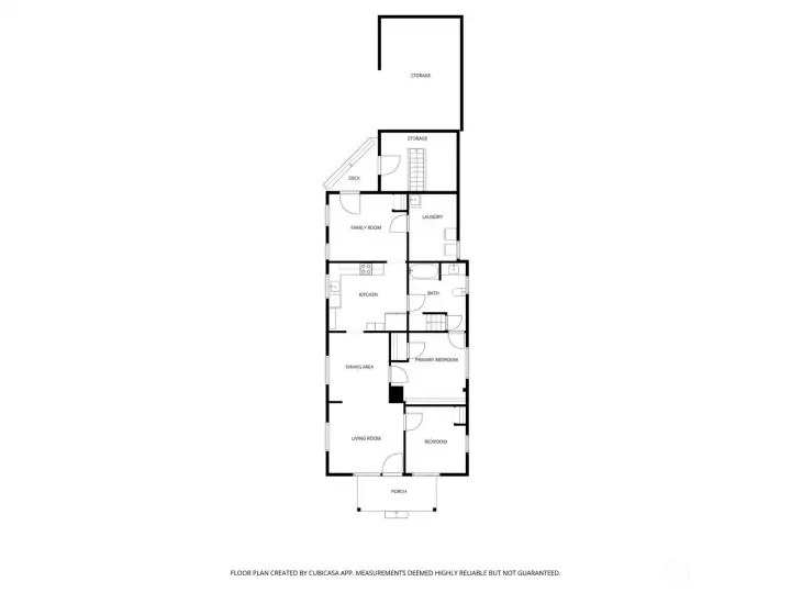 Floor plan for reference—designed to highlight layout and flow of the home