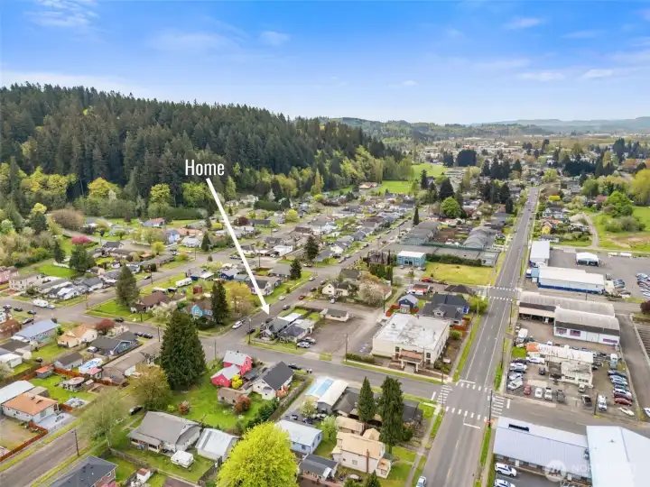 Walking distance to coffee shops, dining, and local downtown amenities.