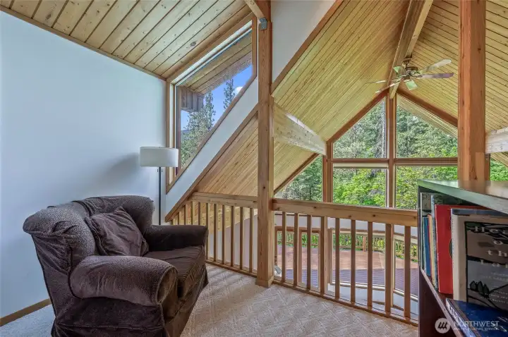 Reading nook upstairs
