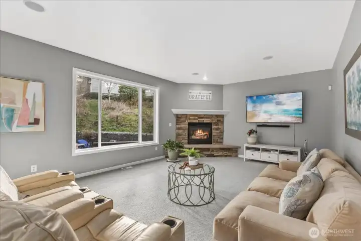 Large windows with SW facing light