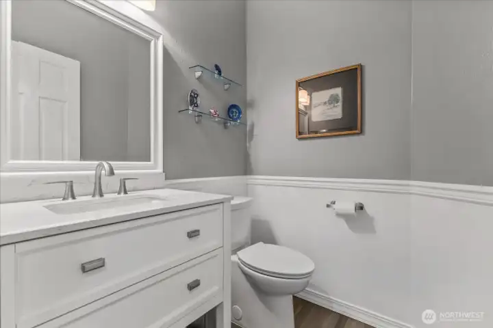Powder room on the main floor