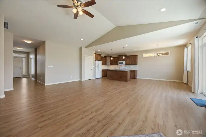 Living room looking toward Dining/Kitchen