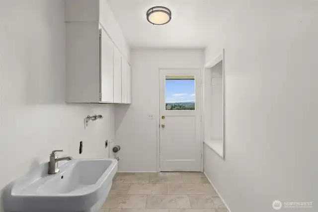 Utility Room and exterior access door.