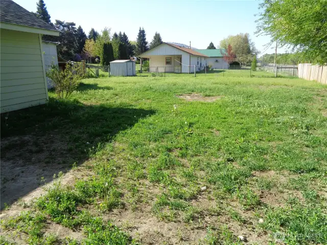 Back yard facing S