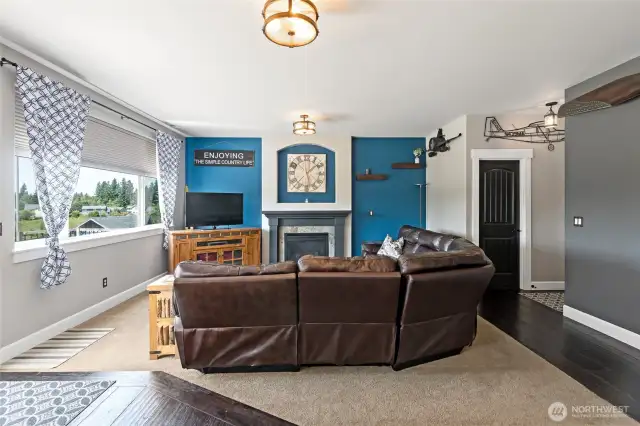 Great Room, half bath off to the right.
